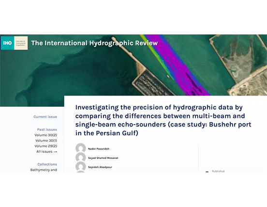 Bushehr Port Study Published in World’s Leading Hydrographic Journal