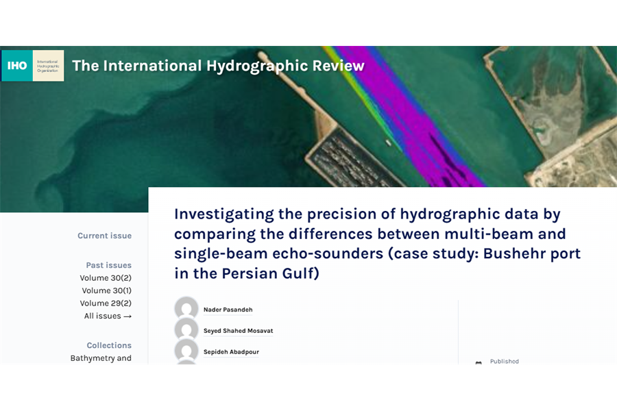 Bushehr Port Study Published in World’s Leading Hydrographic Journal