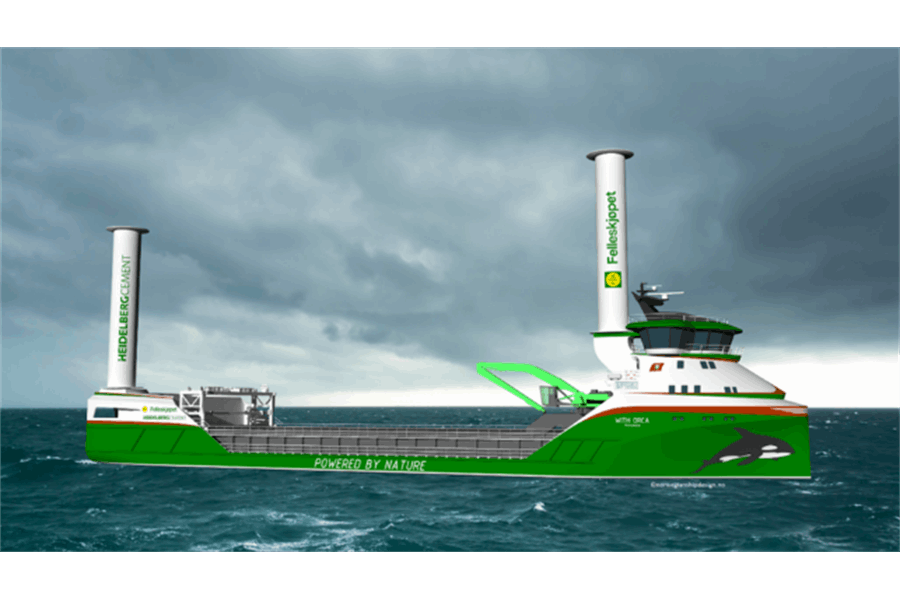 World’s First Zero-Emission Wind and Hydrogen Power Cargo Ship