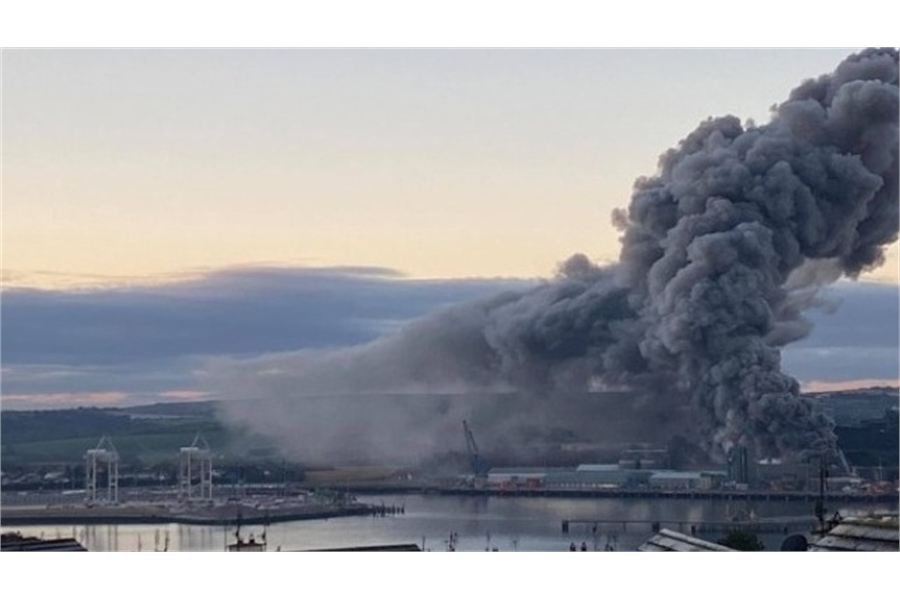 Warehouse Fire Interrupts Operations in Port of Cork, Ireland
