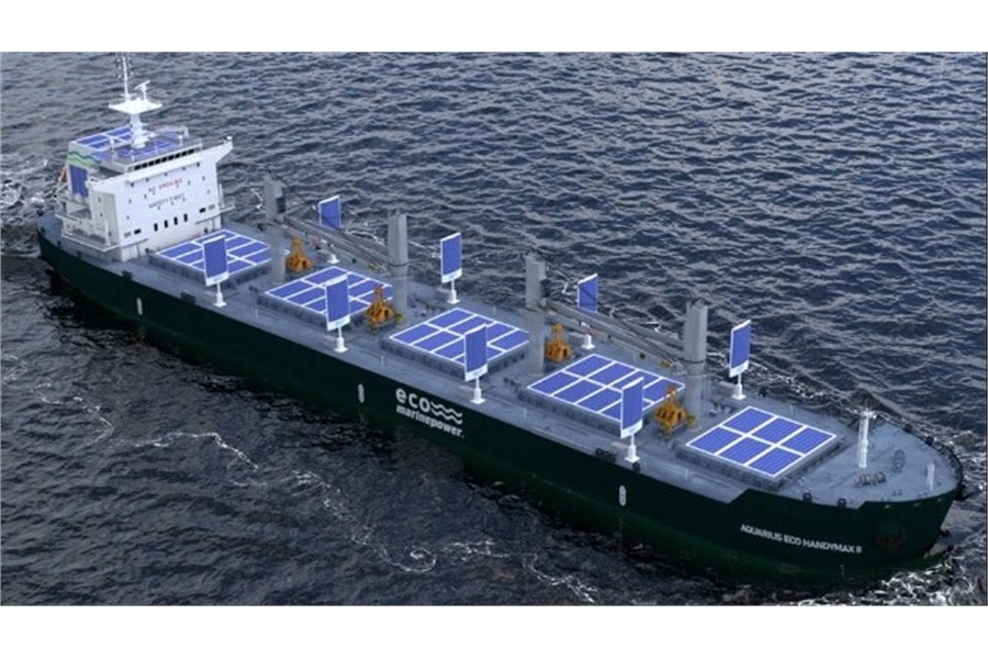 Zero-Emission Bulker Concept Uses Sails, Fuel Cells, Solar Power