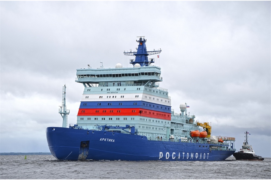 World's Largest Icebreaker is Under Way at Last